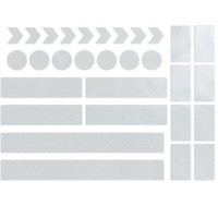 Set of reflective figures for strollers and bicycles