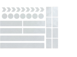 Set of reflective figures for strollers and bicycles