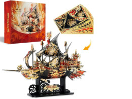 Piececool 3D DIY Metal Model Kits - The Wind Breaker - Advanced Ship Metal Puzzle for Teens & Adults, Highly Detailed Watercraft Model Kit
