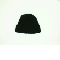 Black knitted hat