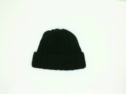 Black knitted hat