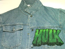 Jean jacket  Hulk Acrylic paint