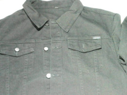 Denim Jacket  Mens Black 