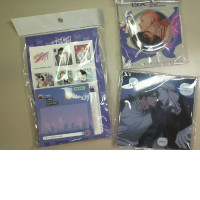 Set of 3 anime, notepad, magnet, photo card