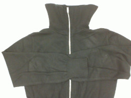 Women's black turtleneck sweater