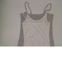 Set of 2 Women's gray and white tank top 