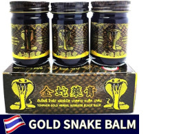 Set of 3 Medical black balm rup ton pho brand, Thailand