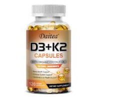 Daitea D3+K2 capsules with organic coconat oil