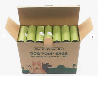 Set of 3 Earth-Friendly DOG POOP BAGS DEGRADABLE/STURDY/SAFE