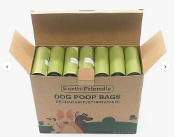 Set of 3 Earth-Friendly DOG POOP BAGS DEGRADABLE/STURDY/SAFE
