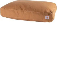 Carhartt Firm Duck Dog Bed, Durable Canvas Pet Bed with Water-Repellent Shell, Carhartt Brown, Small 