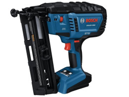 BOSCH GNH18V-16MAN 18V Brushless 16-Gauge Angled Finish Nailer - Fastens up to 1,600 Nails per Charge, One-Handed Activation, Tool-Free Jam Clearing, Belt Hook (Bare Tool)