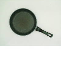 Dark green frying pan
