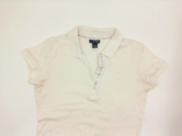 White women's polo. Size S