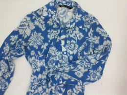 Blue ZARA dress with flowers print Blue ZARA dress with flowers print