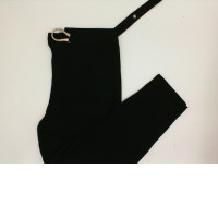 Black women's trousers with belt 