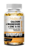 Mulittea Calcium + Magnesium + Zinc & Vitamin D3 (30Cps) Calcium + Magnesium + Zinc + Vitamin D3 for strong bones and teeth. May reduce the risk of osteoporosis.