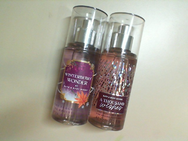 Set of 2. Bath & Body Works, scented body water Set of 2. Bath & Body Works, scented body water