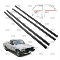 Set of 4 Rubber Window Edge Inner and Outer for Toyota Hilux Hero 2 Door Model 1984-1988. BDP4660_MAHA