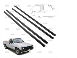 Set of 4 Rubber Window Edge Inner and Outer for Toyota Hilux Hero 2 Door Model 1984-1988. BDP4660_MAHA