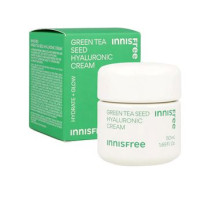 Innisfree Hydrate + Glow Facial Cream, Green Tea + HA, 1.69 fl oz/50 mL