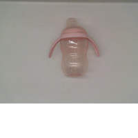Pink baby bottle