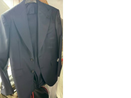 Men's dark blue suit (jacket+pants)