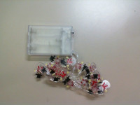 Battery-powered Christmas garland, snowman