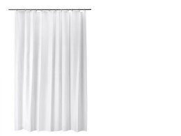 White fabric curtains