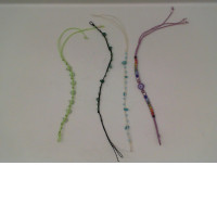 Set of 4 Multi-colored beaded bracelet