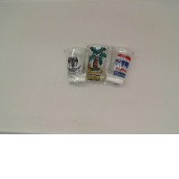 Set od 3 Peck Glass Drinking Alcohol