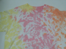 Pink and yellow tie-dye shirt Pink and yellow tie-dye shirt
