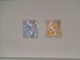 Set of 2 Yellow and blue hair clip 