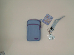 Set of 2 Small blue bag and blue cartoon bag charm Set of 2 Small blue bag and blue cartoon bag charm