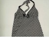 Women's black and white pattern short pajamas Women's black and white pattern short pajamas