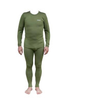 Men's thermal underwear, set of pants + jacket with long sleeves