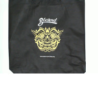 Black cloth bag with Thai pattern