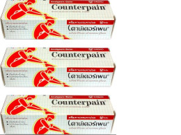 Set of 3 Counterpain Warm Analgesic Balm (120 Grams )
