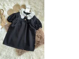 Dress for baby, with white collar Dress for baby, with white collar