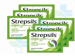 Set of 6 Strepsils Citus Lemon Suger Free HHR 
