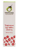 Set of 2 Tropicana Lip Balm Coconut Oil Cherry Scent 4.5g 