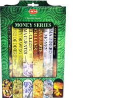 Hem Incense Money Series Gift Pack – Stylish Incense Holder - 6 Money Series