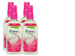 Set of 4 Soffell Mosquito Repellent Liquid Spray : Floral Fragrance 80 ml. 