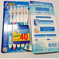 Set of 2 Sparkle Toothbrushes Power Tip Dupont Deep Cleaning