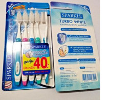 Set of 2 Sparkle Toothbrushes Power Tip Dupont Deep Cleaning