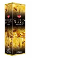 Incienso Hem Hexagonal 120 Varitas Lluvia De Oro