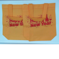 Set of 2 Orange cloth bag