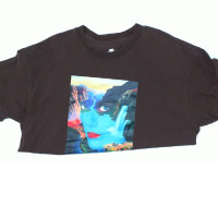 Maroon round neck t-shirt 