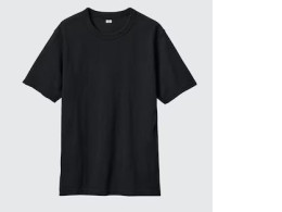 Black round neck shirt
