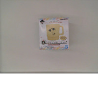 Orange glass with cat pattern and balloons 